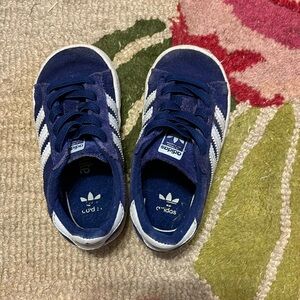 Blue Suede Toddler Campus Sneakers
